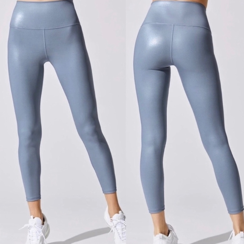 Carbon38 Takara Shine Leggings In Steel Blue